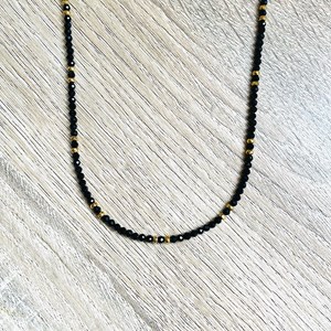 Collier 2 en 1 romy spinelle noire