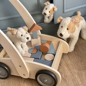 Chariot de marche avec blocs en bois