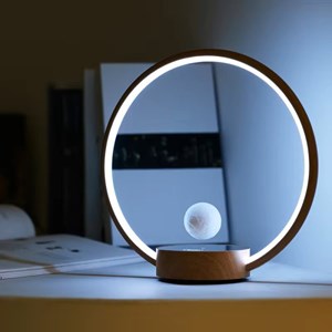 Lampe à lévitation design circlo bois