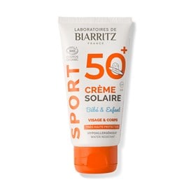 Crème solaire sport bébé spf50+ bio