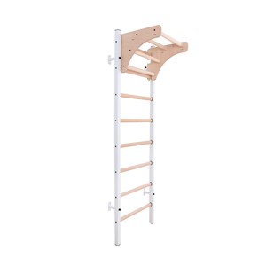 Benchk 211w espalier bois métal blanc