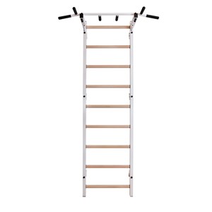 Benchk 721w espalier bois métal blanc