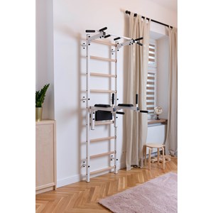 Benchk 312w espalier bois métal blanc