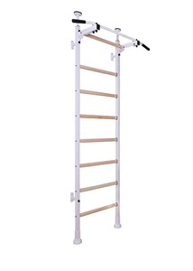 Benchk 521w espalier bois métal blanc