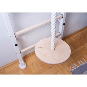 Benchk 413 espalier bois métal blanc
