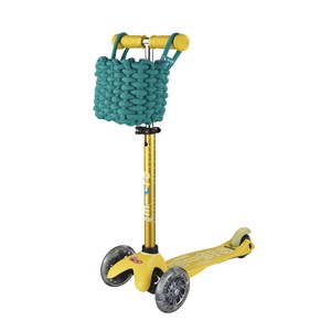 Panier vert pour trottinette