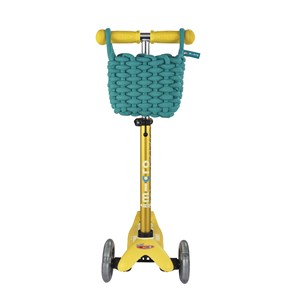 Panier vert pour trottinette