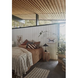 Couvre-lit en coton organique living