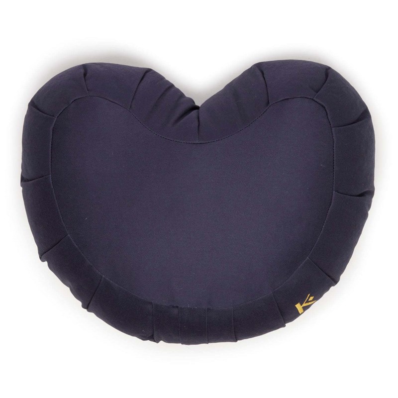 Karma Yoga Shop - Zafu coeur bleu (coton oekotex-sarrasin)