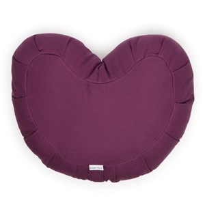 Zafu coeur prune (coton oekotex-kapok)