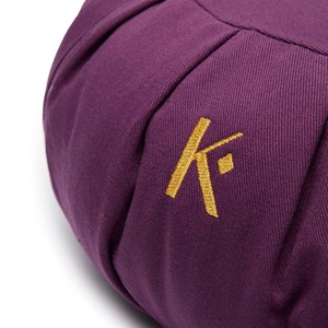 Zafu coeur prune (coton oekotex-kapok)