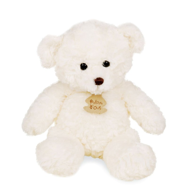 Peluche ours câlin crème 21 cm