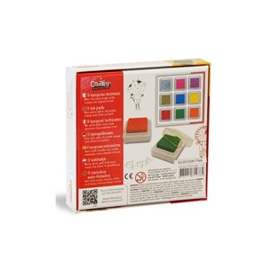 Mini tampons encreurs lot de 9