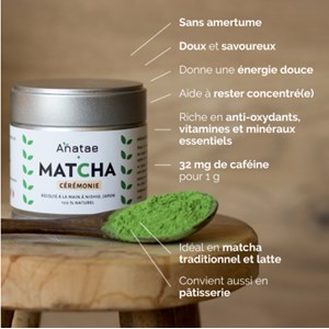 Thé matcha bio cérémonie 80 g