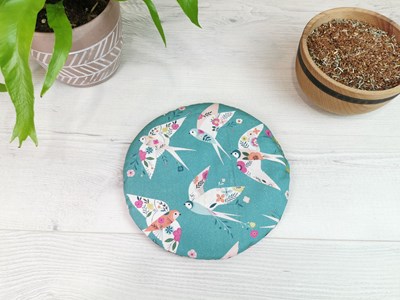 Bouillotte ronde lin et coton bio