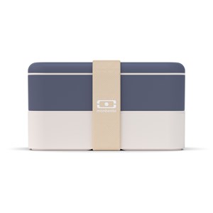 Lunch box rectangulaire 2x500ml bleu