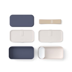 Lunch box rectangulaire 2x500ml bleu