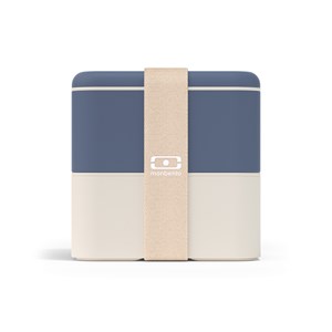 Lunch box carrée 2x850ml bleu