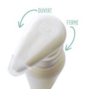 Flacon 100 ml - transparent avec pompe s