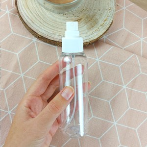 Flacon transparent 100ml pompe spray