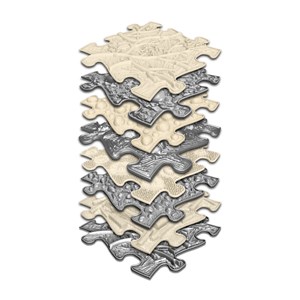 Set de dalles orthopédiques naturel