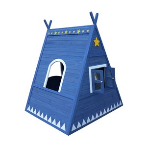 Tipi cabane pour enfant en bois peint