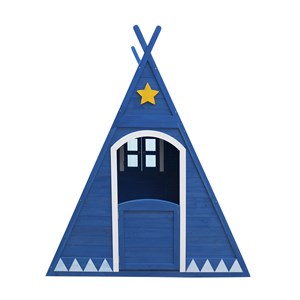 Tipi cabane pour enfant en bois peint