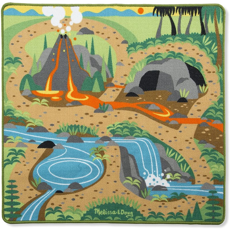 Melissa & Doug - Tapis de jeu décor préhistorique