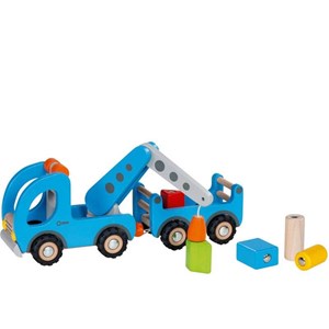 Camion grue avec remorque