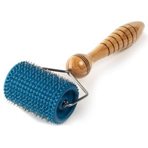 Roller de massage corps bleu