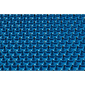 Tapis d'acupression taille l bleu