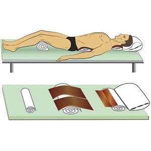 Tapis d'acupression taille s bleu