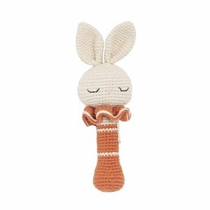 Hochet en crochet lapin