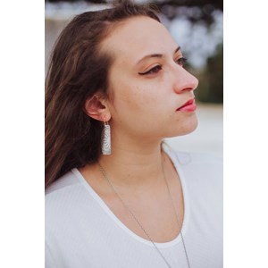 Boucles d'oreilles ethniques txai argent