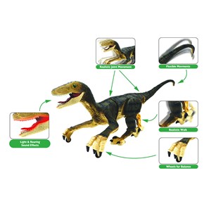 Dinosaure velociraptor  télécommandé
