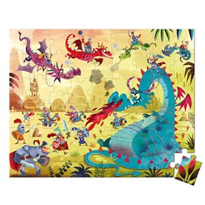 Janod puzzle dragons 54 pièces - dès 3 a