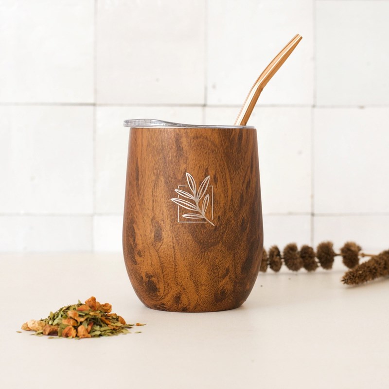 Original Mate - Calebasse isotherme effet bois