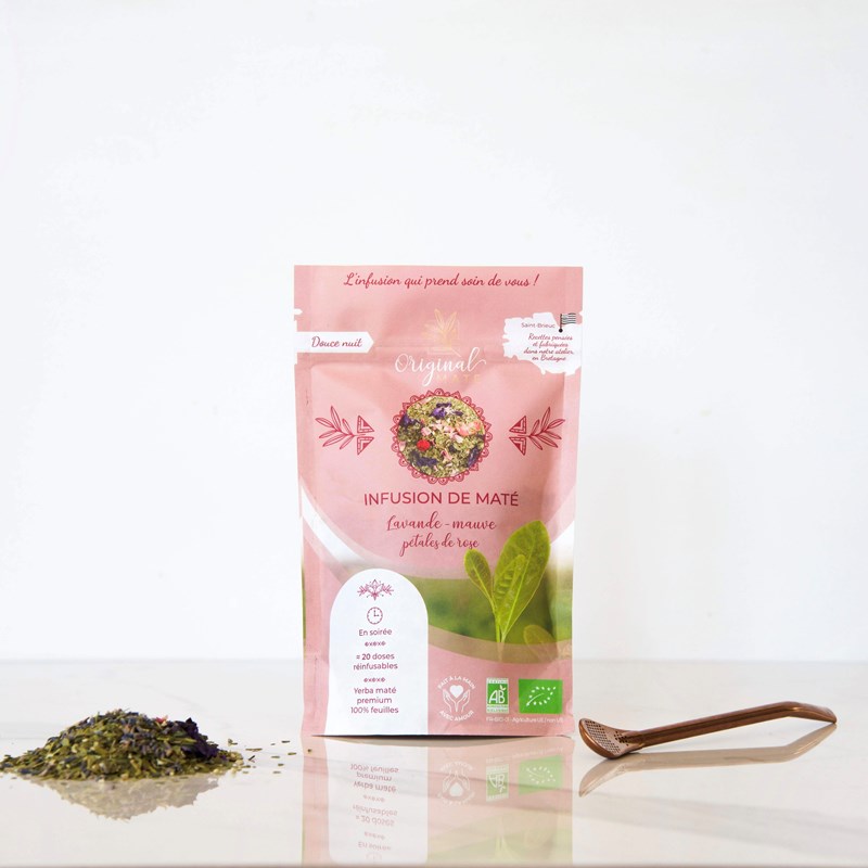 Maté lavande mauve rose bio - 70g