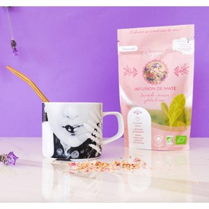 Maté lavande mauve rose bio - 70g