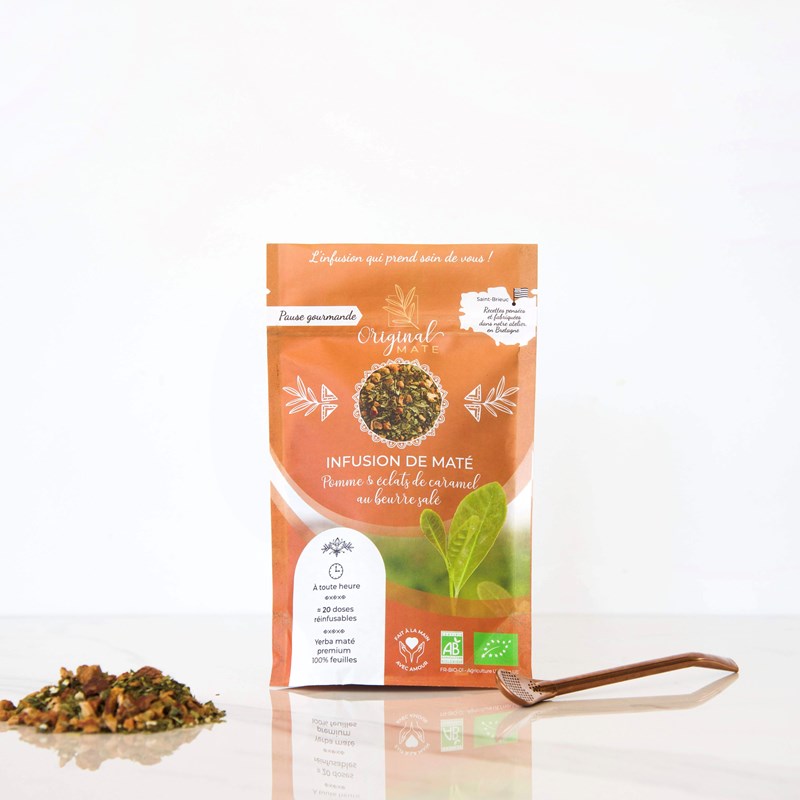Maté pomme & caramel bio - 70g