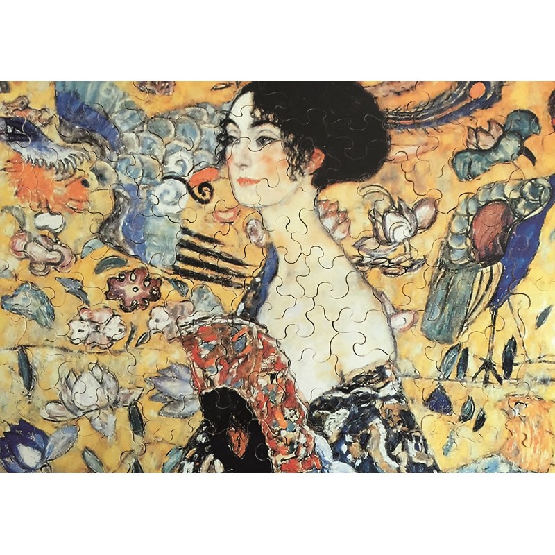 Puzzle Michèle Wilson - La dame à l'éventail de klimt
