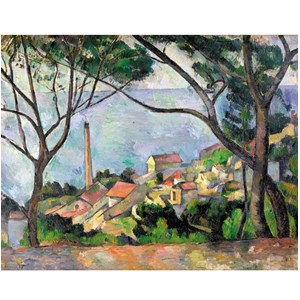 Vue sur l'estaque de paul cézanne