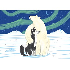 L'ours et le husky d'olivier lake