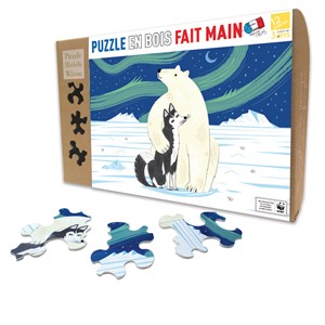 L'ours et le husky d'olivier lake
