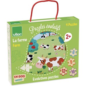 4 puzzles évolutifs ferme