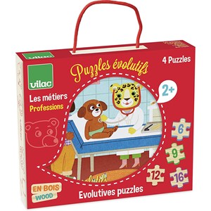 4 puzzles évolutifs métiers