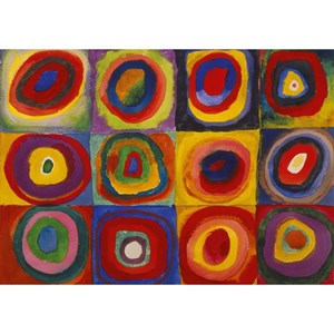 Carrés avec cercles de kandinsky