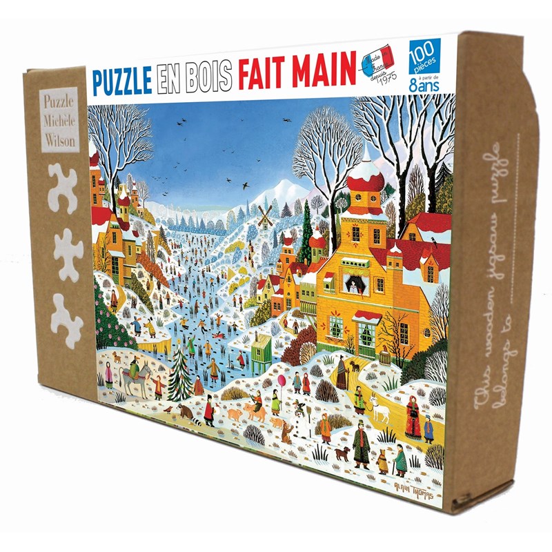 Puzzle Michèle Wilson - Scène hivernale aux toucans