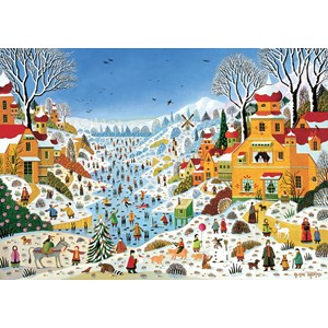 Scène hivernale aux toucans