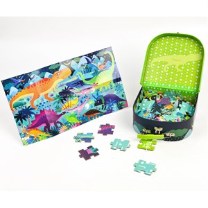 Ma valise puzzle dinosaures 104 pcs